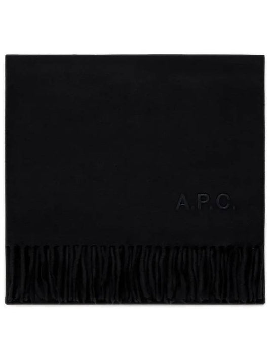 Ambroise Embroidered Muffler Black - A.P.C. - BALAAN 2