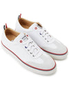 RWB Cupsole Rubber Calfskin Trainer Sneakers White - THOM BROWNE - BALAAN 4