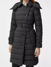 Women's Double Breasted Hooded Padded Black - BURBERRY - BALAAN 4