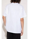 logo print cotton short sleeve t-shirt white - BURBERRY - BALAAN 5