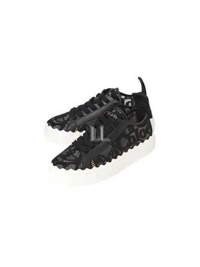 Lauren Lace Low Top Sneakers Black - CHLOE - BALAAN 2