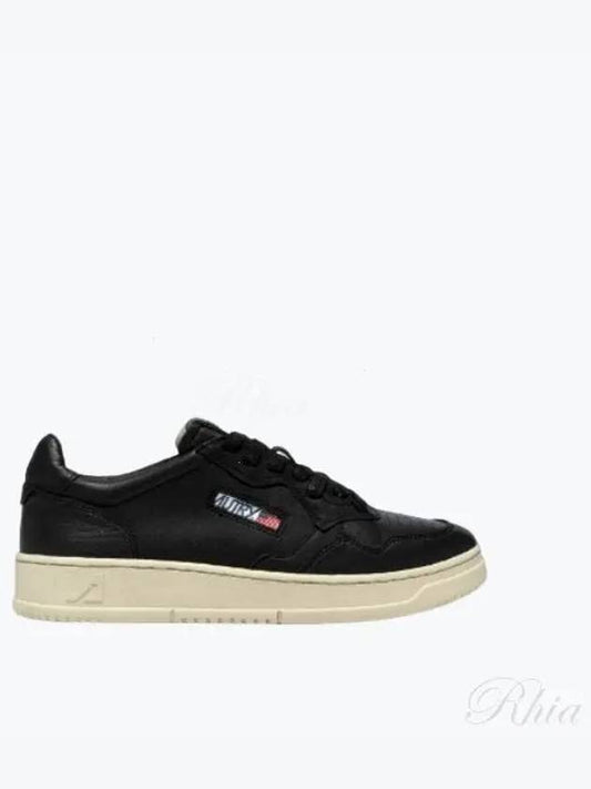 Women's Medalist Goatskin Low Top Sneakers Black - AUTRY - BALAAN 2