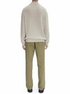 Mock Neck Half Zip-Up Knit Top Beige - A.P.C. - BALAAN 5