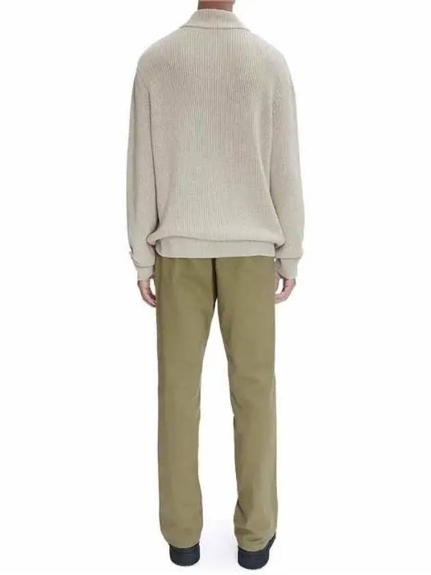 Mock Neck Half Zip-Up Knit Top Beige - A.P.C. - BALAAN 5