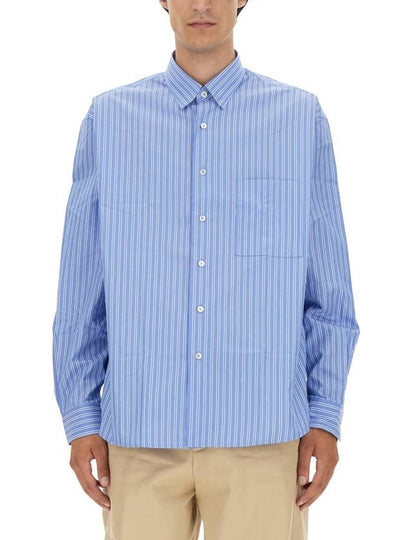 long sleeve shirt RMSI0005 5716A232000 blue - LANVIN - BALAAN 2