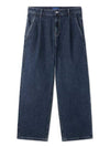 One tuck wide fit denim pants WASHED DEEP BLUE - BLACKBROWN - BALAAN 1