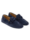 Men's Gommino Suede Driving Shoes Navy - TOD'S - BALAAN 2