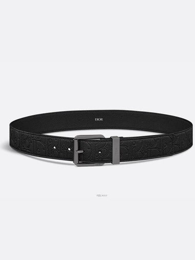 Belt Black Dior Gravity Leather 35mm - DIOR - BALAAN 1