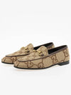 Women's Jordan Maxi GG Loafer Brown Beige - GUCCI - BALAAN 2