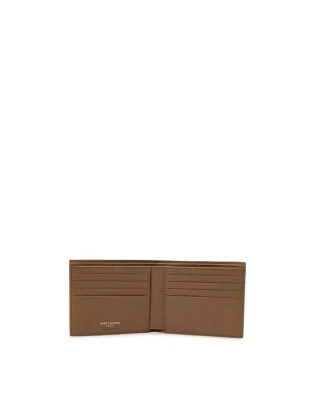 Cassandre Shadow Leather Half Wallet Fox - SAINT LAURENT - BALAAN 4