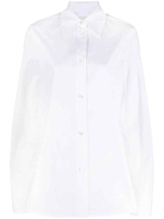 Slim Fit Cotton Shirt White - JIL SANDER - BALAAN 1