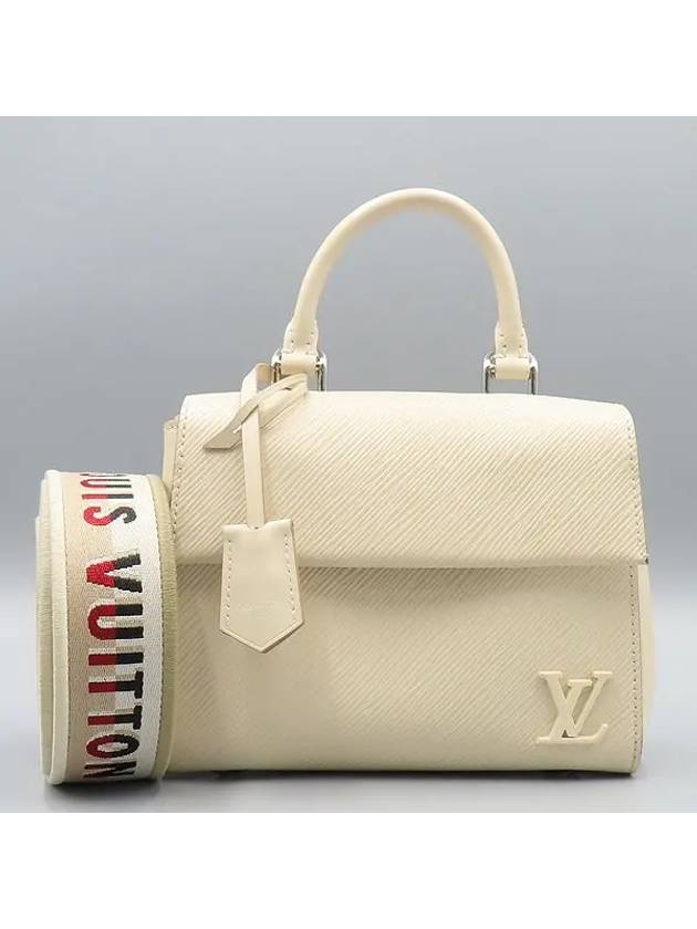 M58928 Ivory Epi Clooney Mini Quartz Tote Bag Shoulder Strap 2WAY - LOUIS VUITTON - BALAAN 1