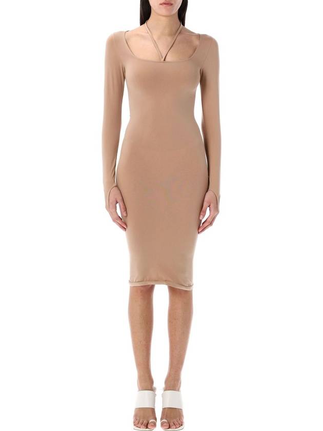 SCULPTING JERSEY MINI DRESS - ANDREADAMO - BALAAN 1