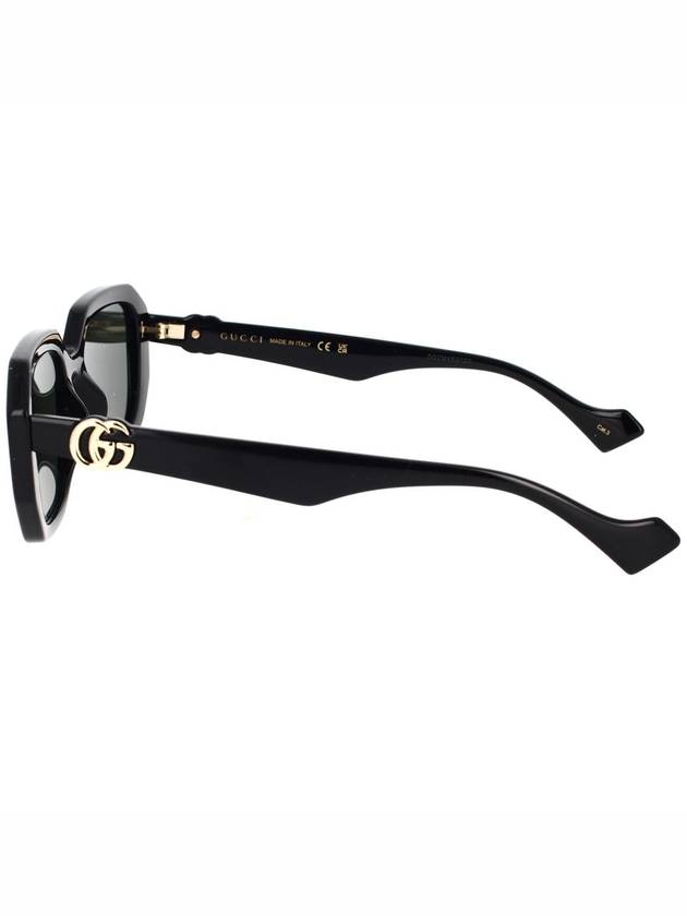 Eyewear Double G Geometric Frame Sunglasses Black - GUCCI - BALAAN 4