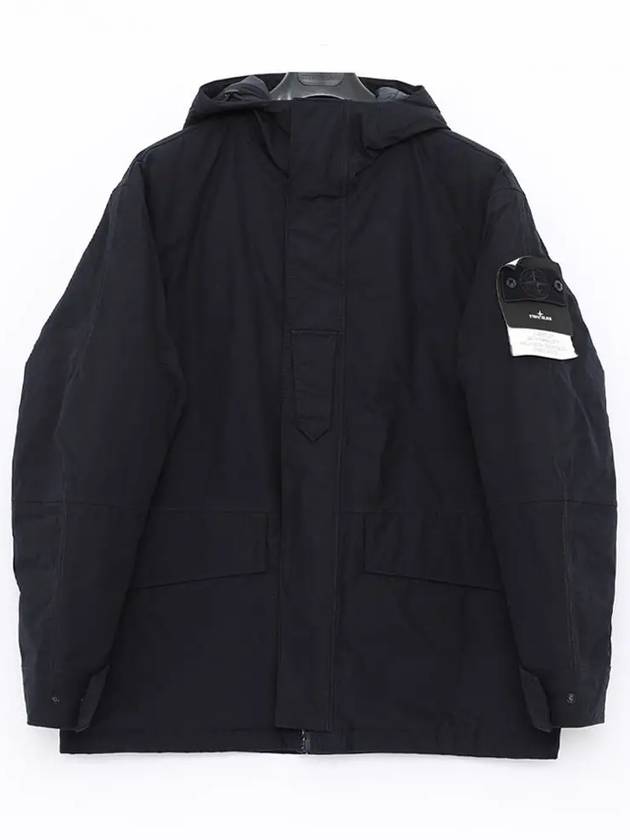 Ghost Piece Nylon Hooded Jacket Navy - STONE ISLAND - BALAAN 2