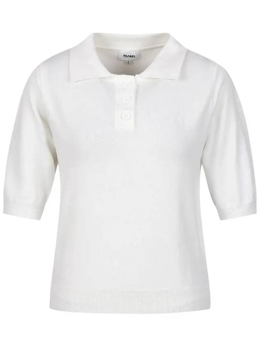 Polo collar short sleeve knit MK4MP301 - P_LABEL - BALAAN 1