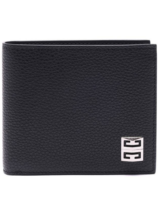 Grained Leather Bifold Wallet Black - GIVENCHY - BALAAN 2
