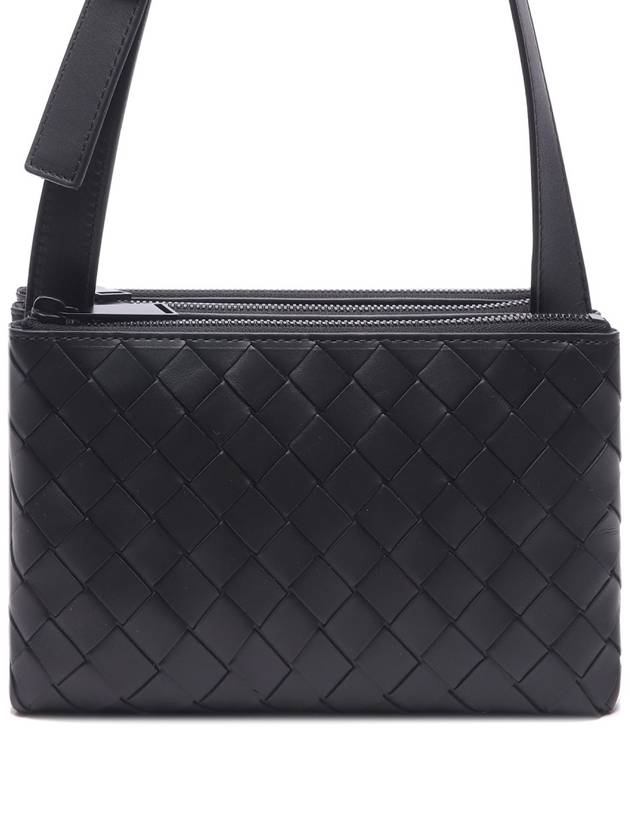 Triple Zipper Cross Bag Black - BOTTEGA VENETA - BALAAN 2