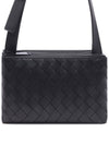 Triple Zipper Cross Bag Black - BOTTEGA VENETA - BALAAN 3