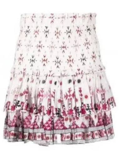 Naomi Skirt White JU0022FAA1J53E20WH - ISABEL MARANT - BALAAN 1