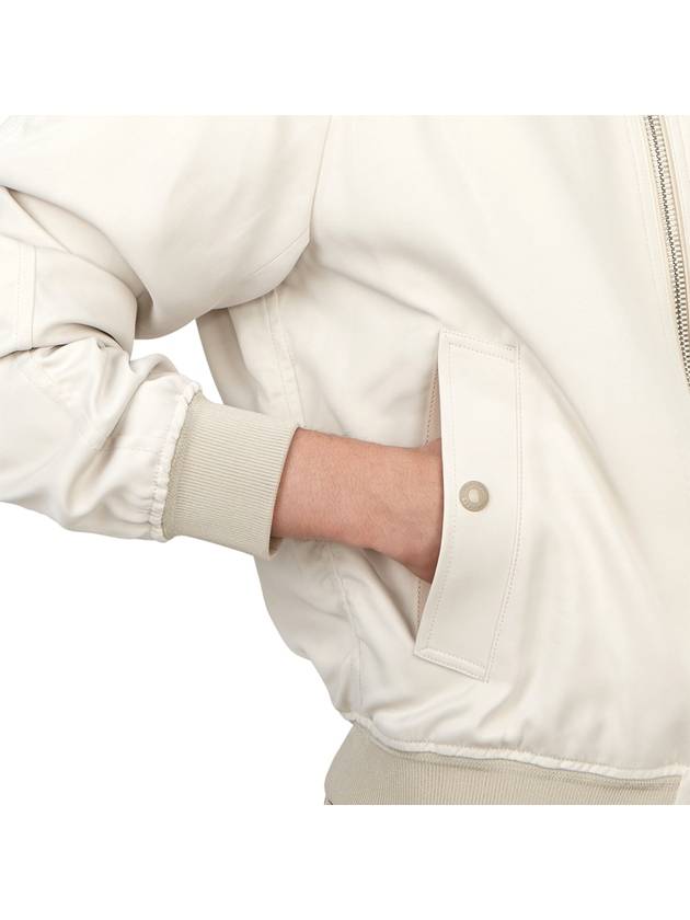 Cady Zip-Up Bomber Jacket White - TOM FORD - BALAAN 10