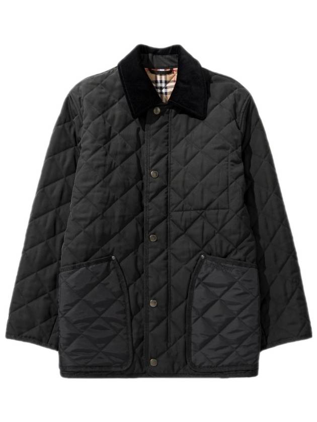 Quilted Thermoregulated Barn Jacket Black - BURBERRY - BALAAN 2