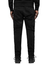 Stretch Sateen Ergonomic Lens Cargo Straight Pants Black - CP COMPANY - BALAAN 4