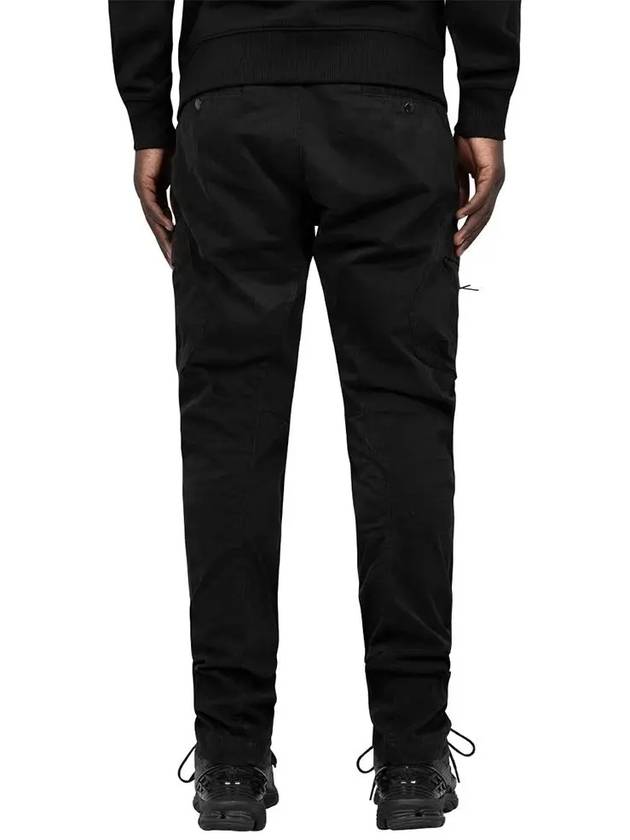 Stretch Sateen Ergonomic Lens Cargo Straight Pants Black - CP COMPANY - BALAAN 4