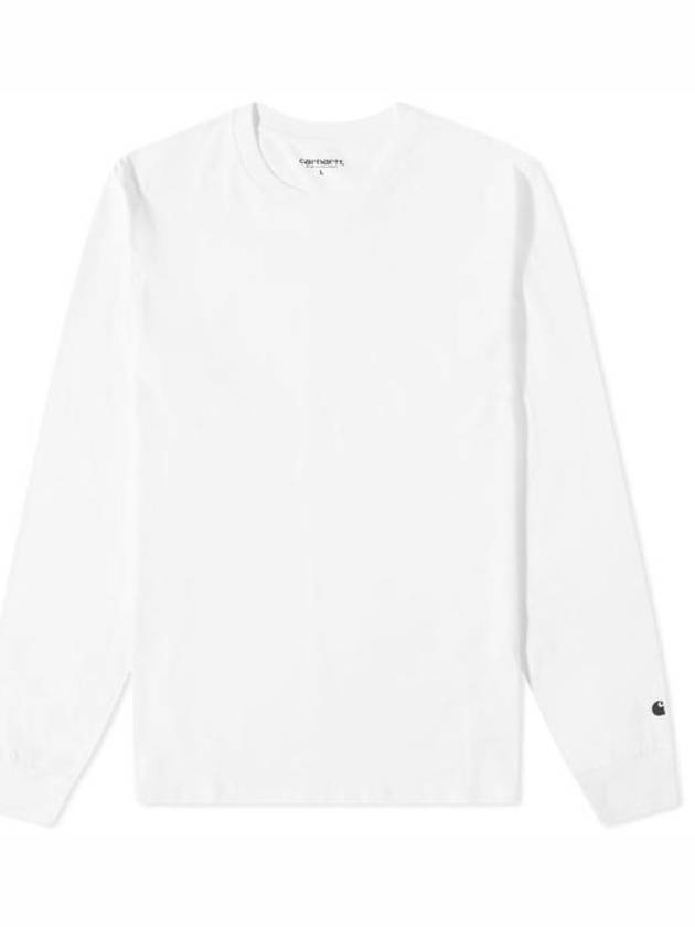 Base Long Sleeve T-Shirt White - CARHARTT WIP - BALAAN 2