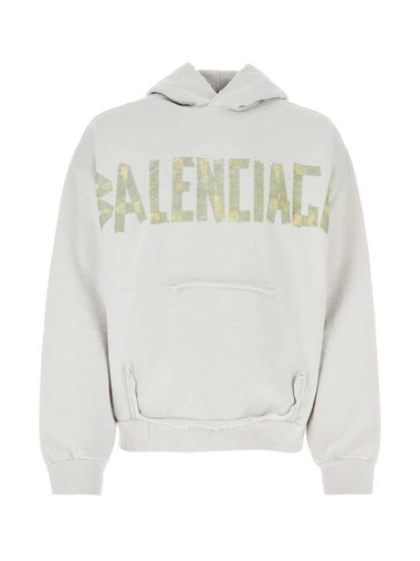 Tape Type Ribbed Pocket Large Fit Hoodie White - BALENCIAGA - BALAAN 1