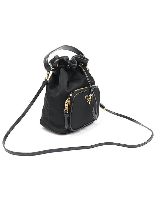 1BH038 Black Nylon Pocono Duet Bucket Bag 2WAY - PRADA - BALAAN 3