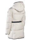 Sirli Belted Hooded Short Padding White - MONCLER - BALAAN 5