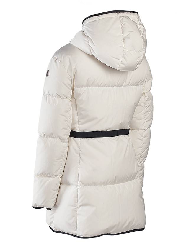 Sirli Belted Hooded Short Padding White - MONCLER - BALAAN 5