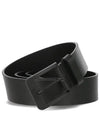 Buckle Leather Belt Black - HUGO BOSS - BALAAN 2