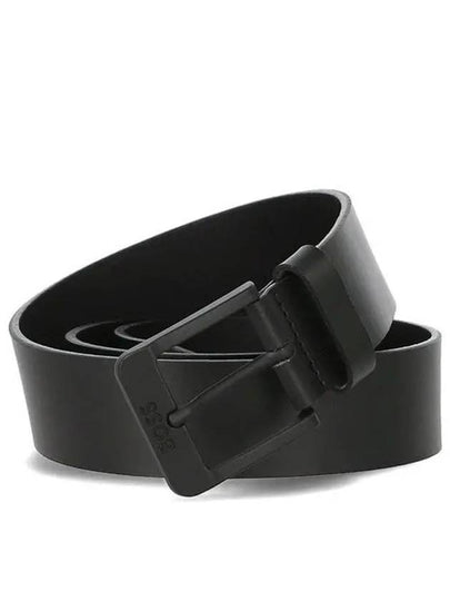 Buckle Leather Belt Black - HUGO BOSS - BALAAN 2