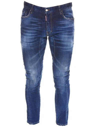 Clean Wash Tidy Biker Jeans Blue - DSQUARED2 - BALAAN 1