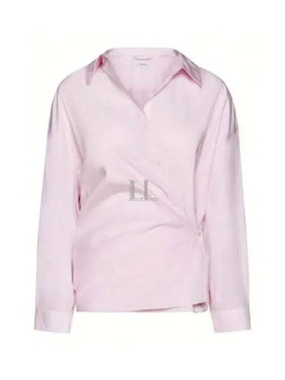 Dry Silk Straight Collar Twist Shirt Pink - LEMAIRE - BALAAN 2