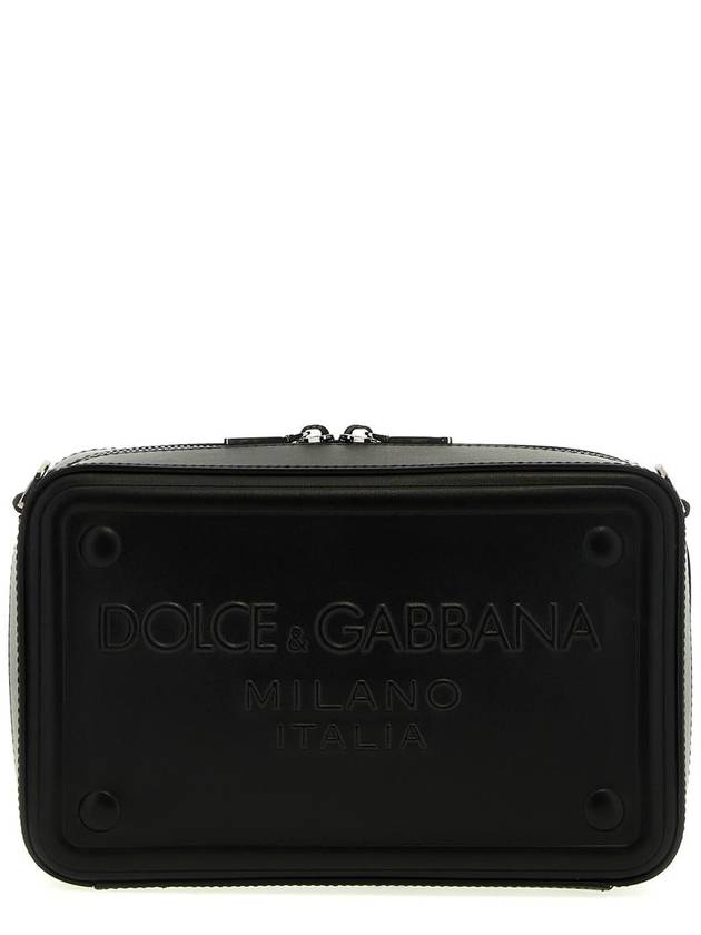 embossed logo messenger bag black - DOLCE&GABBANA - BALAAN 2