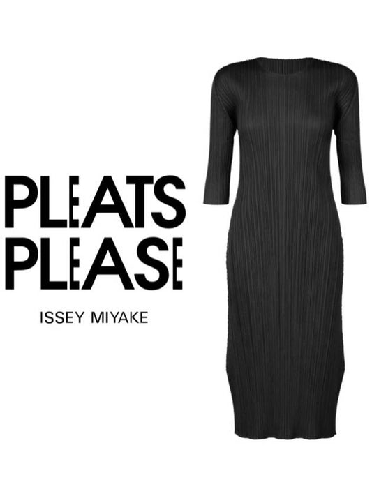 Pleats Please Monthly June One Piece Black PP41JH166 15 3 - ISSEY MIYAKE - BALAAN 1