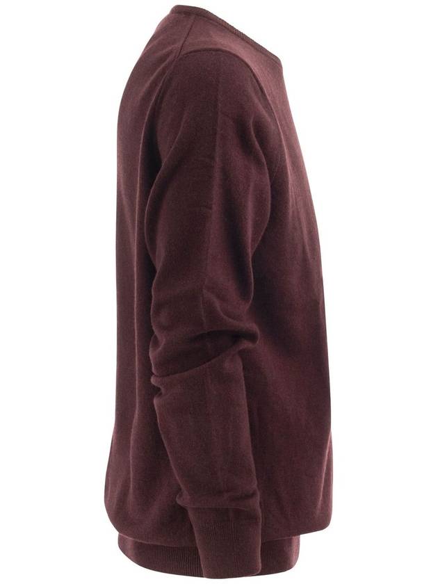 crew neck wool knit top burgundy - POLO RALPH LAUREN - BALAAN 4