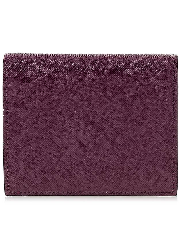 ORB Logo Saffiano Half Wallet Purple - VIVIENNE WESTWOOD - BALAAN 4