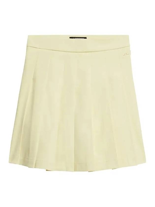 Adina Pleated Skirt Wax Yellow - J.LINDEBERG - BALAAN 2