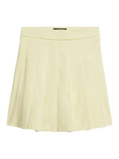 Adina Pleated Skirt Wax Yellow - J.LINDEBERG - BALAAN 2