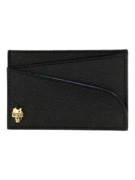 Logo Print Skull Card Wallet Black - ALEXANDER MCQUEEN - BALAAN 2