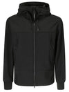 C.P. Shell-R Goggle Hooded Jacket Black - CP COMPANY - BALAAN 1