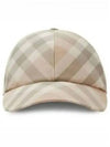 Check Ball Cap Beige - BURBERRY - BALAAN 2