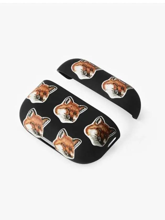 All Over Fox Head AirPods Pro 2 Case Black - MAISON KITSUNE - BALAAN 6