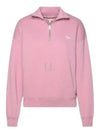 Baby Fox Half Zip Up Sweatshirt Pink - MAISON KITSUNE - BALAAN 2