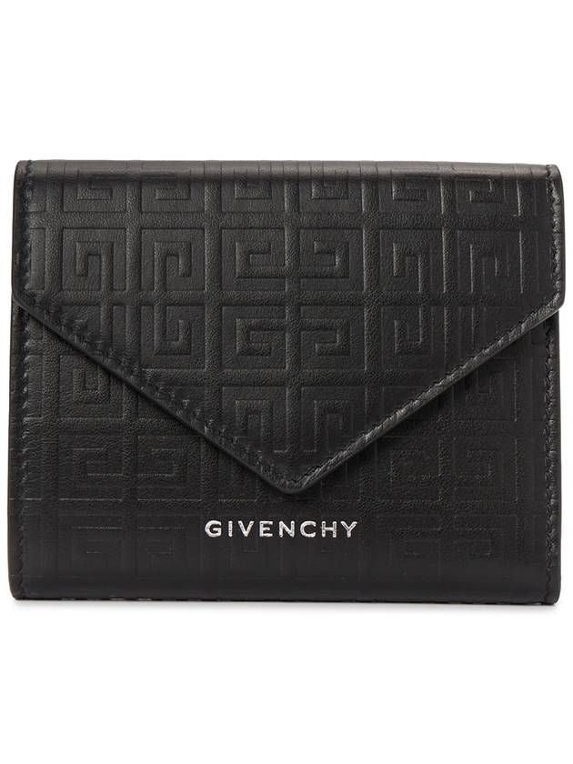 Textured 4G Logo Envelope Bicycle Wallet Black - GIVENCHY - BALAAN 2