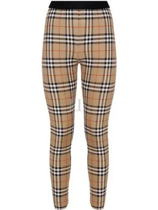 Women's Vintage Check Leggings Beige - BURBERRY - BALAAN 2